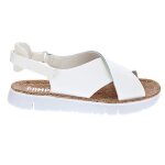 Sandales camper oruga k200157 - 022 pour femmes - noir - cuir - scratch - semelle en caoutchouc