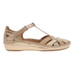 Sandales compensées en cuir blanc et bronze pour femme - pikolinos - talon de 3 cm - boucle de serrage ... Sandales compensées en cuir blanc et bronze pour femme - pikolinos - talon de 3 cm - boucle de serrage ...