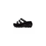 Sandale crocs - crocs - mega crush triple strap - noir - femme - boucle de serrage - caoutchouc