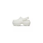 Sandale crocs stomp clog - femme - blanc - tige en caoutchouc - semelle  crampons - confortable et rsistant ...