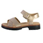 Sandales cuir clarks orinoco strap - m�tallique