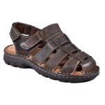 Sandales en cuir premium pour homme ozabi - semelle soft touch - hm231d1 coffee