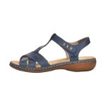 Sandales cuir rieker massa - bleu