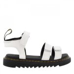 Sandales cuir talon plat - dr martens - blanc - cuir - 3 cm - basse