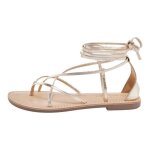 Sandales cuir les tropeziennes djoya - les tropeziennes - femme - ouvert - lacets - plat