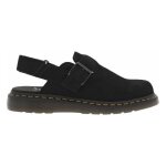 Sandales - dr. martens - jorge 2 - cuir nubuck - noir - talon plat 3 cm