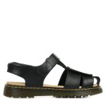 Sandales - dr martens - moby ii j - fille - cuir - scratchs - noir