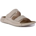 Sandales ecco 2nd cozmo w en cuir nubuck beige pour femmes - bride ajustable - confortable