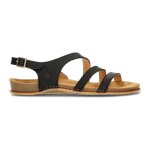 Sandales el naturalista panglao - el natura lista - noir - cuir - femme - 2 cm - boucle de serrage - ...