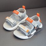 Sandales enfant garcon talon plat doux antidérapant bicolore - aievis - gris Sandales enfant garcon talon plat doux antidérapant bicolore - aievis - gris