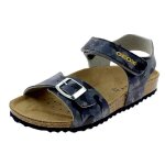 Sandale enfant - geox - ghita - bleu / rouge camouflage - fermeture scratch et boucle - synth�tique