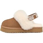 Sandale pour enfant - ugg - k - funkette - daim - col en peau de mouton - semelle treadlite