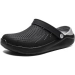Sandales dété pour hommes - marque - modèle - noir et gris - caoutchouc - adulte Sandales dété pour hommes - marque - modèle - noir et gris - caoutchouc - adulte