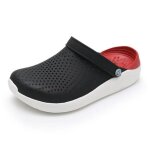 Sandales dété pour hommes - rouge - trou crok sabots en caoutchouc - eva unisexe jardin chaussures Sandales dété pour hommes - rouge - trou crok sabots en caoutchouc - eva unisexe jardin chaussures