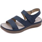 Sandales femme - aievis - simili cuir - lger - respirant - bleu