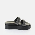 Sandales femme - buffalo - noa ts - compenses - vegan glitter