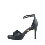 Sandales femme buffalo ronja - noir - talon aiguille 9cm - nappa vegan
