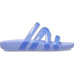 Sandales femme crocs splash glossy strappy - moon jelly - femme - adulte - bleu