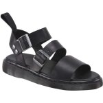 Sandales femme - dr martens - shore gryphon strap - cuir - noir - boucle de serrage