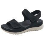 Sandales femme ete confortable insfity - noir - scratch - plates - casual - sport