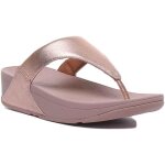 Sandale femme - fitflop lulu - cuir - rose or - compens - taille 41