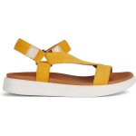 Sandales femme - geox - xand 2s - jaune - boucle de serrage - plat