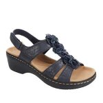 Sandales femme - insfity - simili cuir - talon haut - antidrapant - bleu