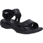 Sandales pour femmes - josef seibel - debra 58 - cuir - lacets - noir