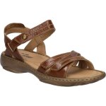Sandales pour femmes - josef seibel debra 62 - marron - cuir - scratch - basse