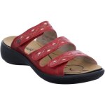 Sandales femme - josef seibel - ibiza 66 - cuir - scratch - rouge