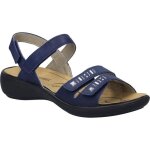 Sandales pour femmes - josef seibel ibiza 86 - bleu - scratch - basse - plat
