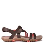 Sandales femme merrell sandspur - marron et corail