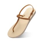 Sandale femme mobigarlan kaki - caoutchouc - talon plat - basse - lacets
