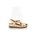 Sandales femme - pikolinos - cadaques - cuir - boucle de serrage - talon plat