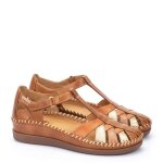 Sandales femme - pikolinos - cadaques - marron - boucle de serrage