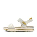 Sandales femme - relife - koykoy - blanc - fermeture  scratch - semelle en caoutchouc