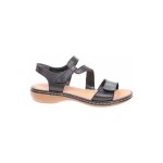 Sandales femme - rieker - cristallino - cuir - fermeture  scratch - confort exceptionnel