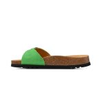 Sandale femme - scholl estelle suede - vert - tige en daim - bride r�glable - semelle int�rieure en cuir ...