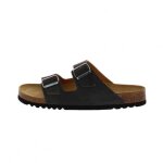 Sandale - scholl - julien suede - cuir - boucle de serrage - plat