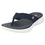 Sandales - skechers - on the go 600 sunny - bleu naval - textile - boucle de serrage