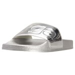 Sandale femme superga 1908 pumetu - argent gris - boucle de serrage - talon plat 2 cm