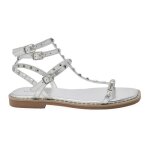 Sandales femme - les tropeziennes par m b - coralie argent - talon 1. 5 cm - cuir
