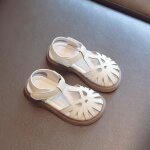 Sandales pour filles à semelle souple - ecelen - sandales romaines - beige - boucle de serrage - plat ... Sandales pour filles à semelle souple - ecelen - sandales romaines - beige - boucle de serrage - plat ...