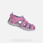 Sandales ferm�es - geox - jr sandal roxanne - fille - violet - scratch