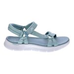 Sandales go walk - skechers - femme - fermeture scratch - vert