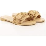 Claquette - guess - femme - elyze logo 4g - marron - synthtique