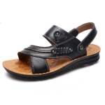Sandales hommebout ouvert sandale homme cuir t plagesandale homme de randonne antidrapant et rsistant ...