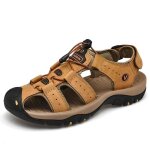 Sandales homme - cuir - randonnée - respirantes - confortables - bout fermé Sandales homme - cuir - randonnée - respirantes - confortables - bout fermé
