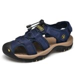 Sandales - homme - cuir - respirantes - confortables - bout fermé Sandales - homme - cuir - respirantes - confortables - bout fermé