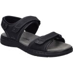 Sandales pour hommes - josef seibel marlon 05 - noir - cuir - lacets - basse - adulte